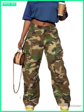 Baggy Cargo Jeans with Pockets Y2K Streetwear